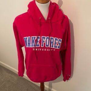 Wake Forest University pink hoodie